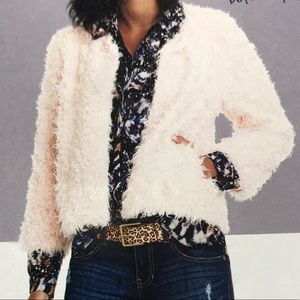 CAbi Furry Furry Jacket. Sz Medium #3024